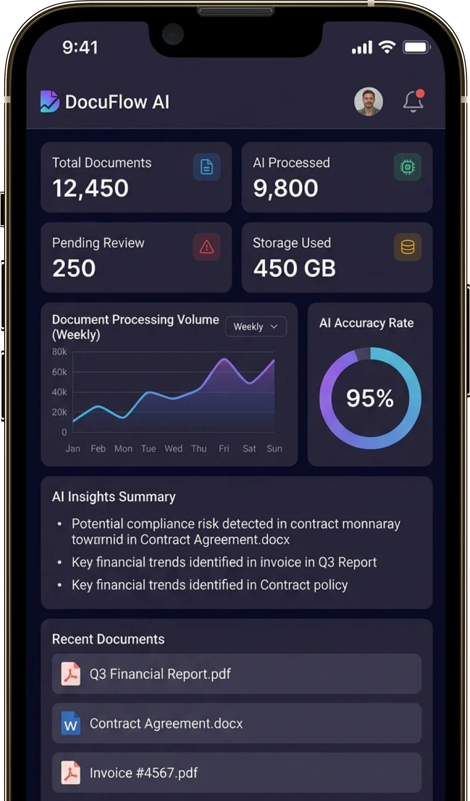 DocuFlow app screen
