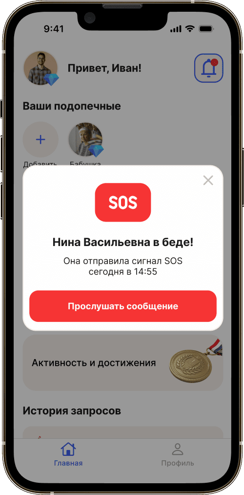 ИнтерПенсионер app screen