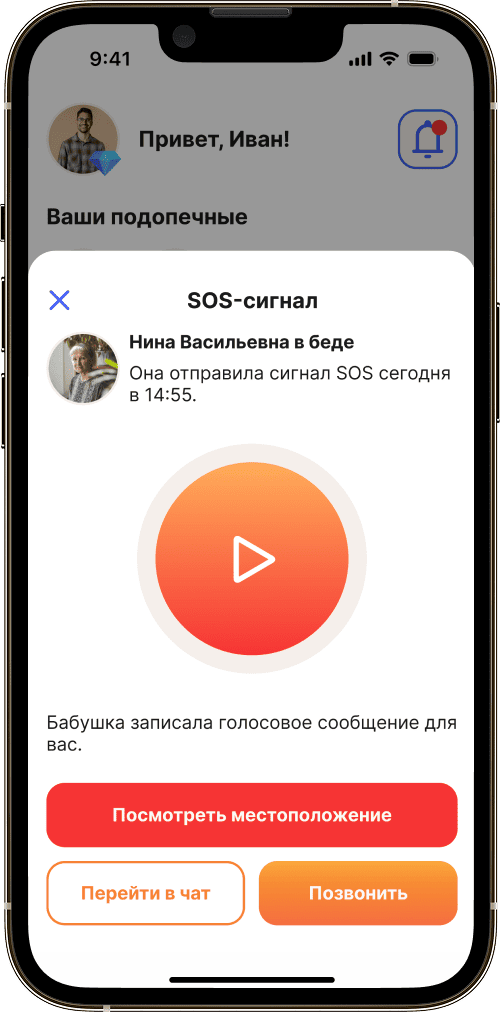 ИнтерПенсионер app screen
