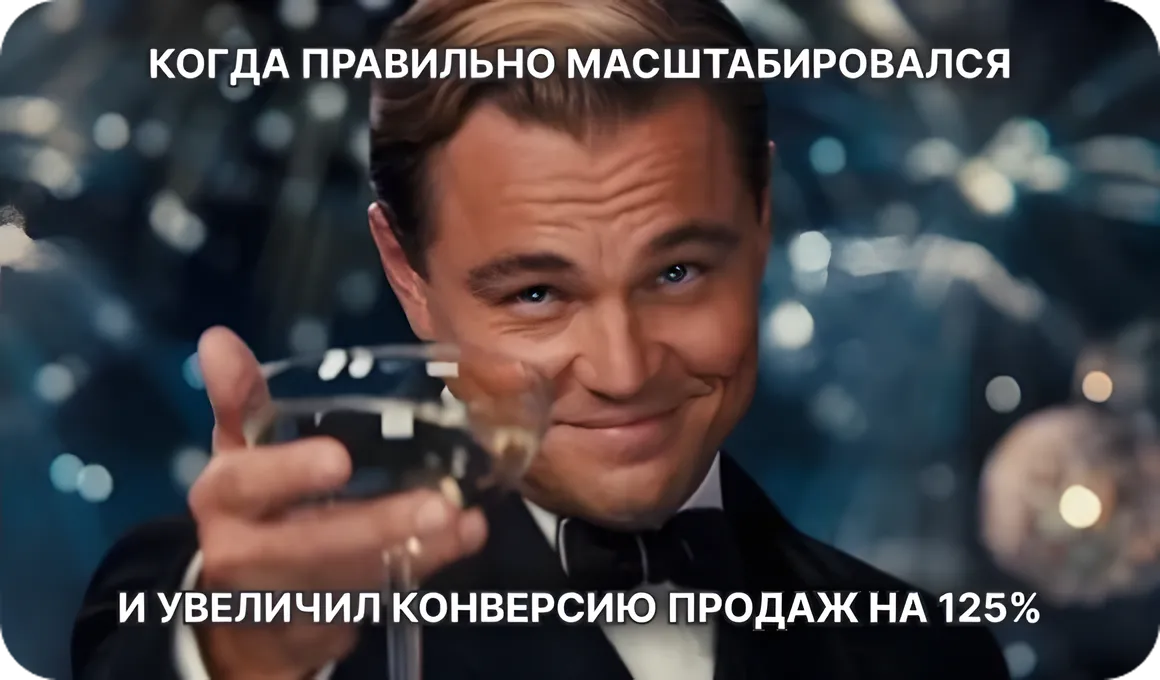 Кейс из нашей практики: как масштабирование увеличило конверсию на 125%